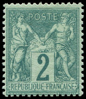 ** TYPE SAGE - 62    2c. Vert, Fraîcheur Postale, TTB - 1876-1878 Sage (Tipo I)