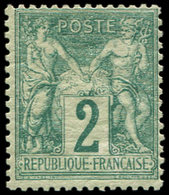 * TYPE SAGE - 62    2c. Vert, TB. Br - 1876-1878 Sage (Tipo I)