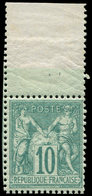 ** TYPE SAGE - 65   10c. Vert, Bdf, TB - 1876-1878 Sage (Type I)