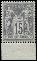 ** TYPE SAGE - 66   15c. Gris, Nuance Foncée, Bdf, Superbe. J - 1876-1878 Sage (Type I)