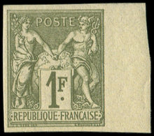 * TYPE SAGE - 72a   1f. Bronze, NON DENTELE, Bdf, TB. J - 1876-1878 Sage (Tipo I)