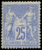 * TYPE SAGE - 78   25c. Outremer, Forte Ch., TB - 1876-1878 Sage (Tipo I)