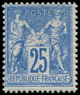 * TYPE SAGE - 79   25c. Bleu, Inf. Ch., Sinon TB. Br - 1876-1878 Sage (Tipo I)