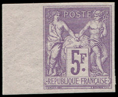 ** TYPE SAGE - 95e   5f. Violet Sur Lilas, NON DENTELE, Bdf, TB - 1876-1878 Sage (Type I)