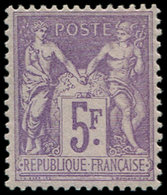 ** TYPE SAGE - 95f   5f. Lilas Vif, Très Frais, TB. C - 1876-1878 Sage (Type I)