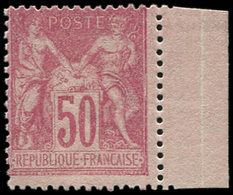 ** TYPE SAGE - 98   50c. Rose, Bdf, Décentré, Sinon TB - 1876-1878 Sage (Type I)