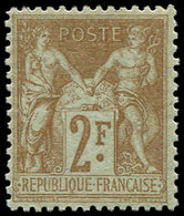 ** TYPE SAGE - 105   2f. Bistre Sur Azuré, Très Bon Centrage, TB - 1876-1878 Sage (Type I)