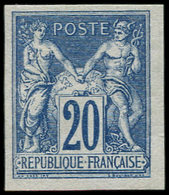 * TYPE SAGE - Granet R73c : 20c. Bleu, Réimpression Granet, TB - 1876-1878 Sage (Type I)