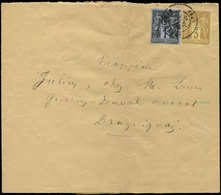 Let TYPE SAGE SUR LETTRES - N°83 Et 86 Obl. DRAGUIGNAN 12/1/82 Sur Bande, TB - 1877-1920: Période Semi Moderne