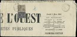 Let TYPE SAGE SUR LETTRES - N°87 Et 89 Obl. Càd ANGERS 8/3/81 S. Journal L'UNION De L'OUEST, TB - 1877-1920: Période Semi Moderne