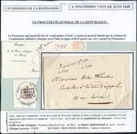 Let LETTRES SANS TIMBRE ET DOCUMENTS DIVERS - Franchise Procureur Gal Près/La Cour (   ) De Paris Sur LAC Du 9/9/48, TB - Autres & Non Classés