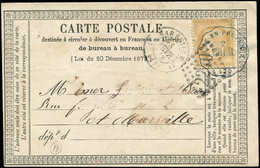 Let OBLITERATIONS PAR DEPARTEMENTS - 78/VAR N°59 Obl. GC 2240 Et Cachet Conv. St. BLEU LE LUC-EN-PROVENCE Sur CP, Càd MA - 1849-1876: Période Classique