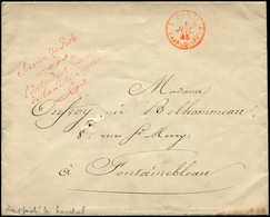 Let LETTRES DE PARIS - Marque De Franchise Rouge "Service Du Roi/l'Intendant Général/de La Liste Civile" Sur Env., Càd R - 1849-1876: Periodo Classico