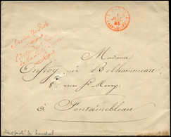 Let LETTRES DE PARIS - Marque De Franchise Rouge "Service Du Roi/l'Intendant Général/de La Liste Civile" Sur Env., Càd R - 1849-1876: Période Classique