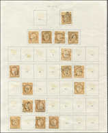 LETTRES DE PARIS - N°36, Petite Collection De 16 Etoiles Différentes, Dont 9P6, 27, 33 Et 36, B/TB - 1849-1876: Periodo Classico