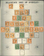 LETTRES DE PARIS - N°38, Collection De 27 Etoiles Différentes, Dont 9P6, 23, 32 Et 36, TB - 1849-1876: Classic Period