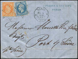 Let LETTRES DE PARIS - N°22 Et 23 Obl. Etoile S. LAC, Càd Octog. LEX PARIS E1 6/11/61, TB - 1849-1876: Periodo Classico