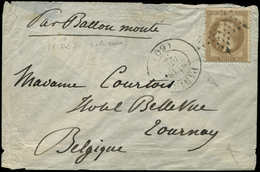 Let BALLONS MONTES - N°30 Obl. Etoile S. Env., Càd PARIS 18/12/70 Pour TOURNAY, TB. LE GENERAL CHANZY - Guerra Del 1870