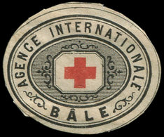 (*) Guerre De 1870 -  Etiquette De Croix Rouge "Agence De Bâle", TB - Guerra Del 1870