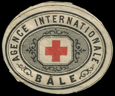 (*) Guerre De 1870 -  Etiquette De Croix Rouge "Agence De Bâle", TB - Guerre De 1870