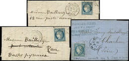 Let Guerre De 1870 -  N°37 S. 3 Lettres De Paris Pour La Province 8, 11 Et 12/2/71, TB - Guerra Del 1870