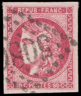 BUREAUX FRANCAIS A L'ETRANGER - N°49 Obl. GC 5080 D'ALEXANDRIE, TTB - 1849-1876: Classic Period