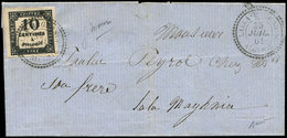 Let LETTRES ET OBLITERATIONS D'ALGERIE - Taxe N°2 Obl. Càd Perlé LALLA-MAGHRNIA 30/7/61 S. LSC, R Et TB - 1849-1876: Période Classique