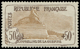 ** EMISSIONS DU XXème SIECLE - 153   1ère Série Orphelins, 50c. + 50c. Brun Et Brun Clair, Gno, Aspect TB - Neufs