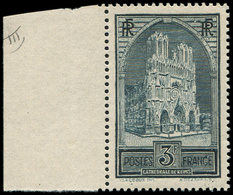 ** EMISSIONS DU XXème SIECLE - 259b  Cathédrale De Reims, 3f. Ardoise, T III, Bdf, TB - Neufs