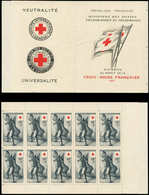 ** EMISSIONS DU XXème SIECLE - 1049   Croix Rouge 1955, Carnet De 10, TB - Neufs