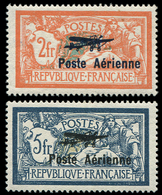 * POSTE AERIENNE - 1/2 2f. Et 5f, Salon De Marseille, Excellent Centrage, TB - 1927-1959 Neufs