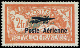 * POSTE AERIENNE - 1   2f. Orange Et Vert, Hauban De Droite Brisé, TB - 1927-1959 Nuovi