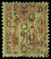 (*) PREOBLITERES - 18  Sage, 20c. Brique Sur Vert, Surch. Verticale 10 OCT, Lég. Déf., B/TB. C, Cote Maury - 1893-1947