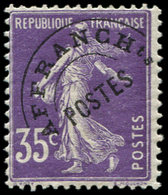 ** PREOBLITERES - 62  Semeuse Camée, 35c. Violet, TB - 1893-1947