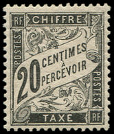 * TAXE - 17  20c. Noir, Très Bon Centrage, TTB - 1859-1959 Storia Postale