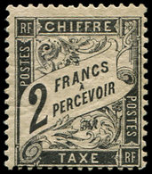 ** TAXE - 23   2f. Noir, TB. C - 1859-1959 Lettres & Documents