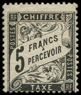 * TAXE - 24   5f. Noir, Frais, TB. C - 1859-1959 Lettres & Documents
