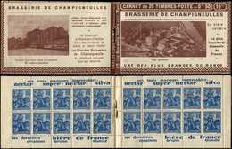 CARNETS (N°Cérès Jusqu'en1964) - 143  Jeanne D'Arc, 50c. Bleu, N°257, T I, S. Nancy, CHAMPIGNEULLES, Légères Adh., TB - Autres & Non Classés