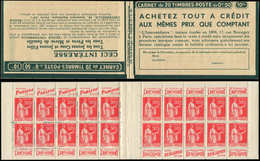 CARNETS (N°Cérès Jusqu'en1964) - 176  Paix, 50c. Rouge, N°283, T I, S. 267-A, L'INTERMEDIAIRE, TTB - Autres & Non Classés