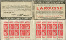 CARNETS (N°Cérès Jusqu'en1964) - 179  Paix, 50c. Rouge, N°283, T I, S. 276, LAROUSSE, N°59458, Daté 1/12/32, Inf. Adh., - Autres & Non Classés