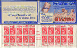 CARNETS (N°Cérès Jusqu'en1964) - 221  Paix, 50c. Rouge, N°283D, T IV, S. 377, BLEDINE, N°16115, Daté 16/1/36, Ch. Sur Un - Autres & Non Classés