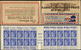 CARNETS (N°Cérès Jusqu'en1964) - 244  Paix, 90c. Bleu, N°368, T I, S. 43, LOTERIE NATIONALE, Superbe - Autres & Non Classés