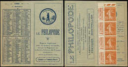 CARNETS Privées - P18 : 25c. Brun-jaune, LE PHILOPODE, 1er Semestre 1929, 1871, TB - Altri & Non Classificati