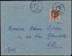 Let TIMBRES DE LIBERATION - LILLE 1i : 1f50 Brun-rouge, Surch. RENVERSEE, Obl. Càd 5/9/44 S. Env., TB - Liberazione