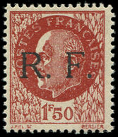 ** TIMBRES DE LIBERATION - MONTIVILLIERS 3 : 1f50 Brun-rouge, TB - Libération