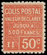* COLIS POSTAUX  (N° Et Cote Maury) - 54   50c. Rouge, Valeur Déclarée, TB - Nuovi