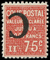 ** COLIS POSTAUX  (N° Et Cote Maury) - 101g  75c. Rouge, Surcharge C RENVERSE, TB - Neufs