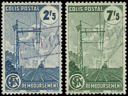 (*) COLIS POSTAUX  (N° Et Cote Maury) - 208af/09af, 2f5 Bleu Et 7f5 Vert Avec Cachet SPECIMEN Encadré, TB - Nuovi