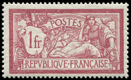 ** VARIETES - 121c  Merson,  1f. Lie De Vin, SANS Teinte De Fond, TB - Neufs