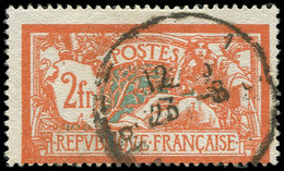 VARIETES - 145c  Merson,  2f. Orange Et Vert-bleu, CASSURE De L'écusson, Obl., TB - Neufs